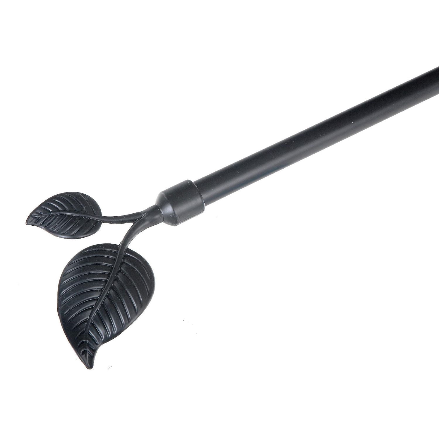 16 / 19Mm Set Métal Drapé Pole (Foliole - Noir) (28-48)