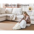 thumbnail image 4 of BEDEEP Canapé Inclinable Électrique 125 Pieds' avec Appui-Tête, Canapé Sectionnel en Chenille avec Rangement Ottoman, Canapé Convertible 4 Places pour Salon RV, Blanc, 4 of 9