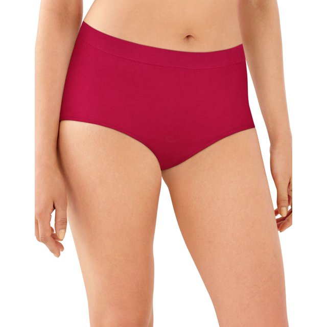 Bali Womens One Smooth U All Around Smoothing Brief, 6, Scarlet Berry