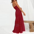 thumbnail image 5 of Cathalem 2024 Robe Débardeur Sans Manches d'Été pour Femme, Robe Modeste pour Invitée de Mariage, Rouge G, 5 of 5