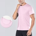 thumbnail image 2 of cfhntfmh T-Shirts Athlétiques pour Hommes Extensibles à Col Rond T-Shirt de Course et d'Entraînement Confortable Léger à Manches Courtes Hauts de Gym, 2 of 7