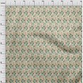 thumbnail image 3 of oneOone Georgette Viscose Fabric Leaves & Floral Block Decor Fabric Printed BTY 42 Inch Wide, 3 of 5