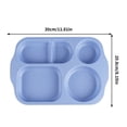 thumbnail image 3 of Avdolw 5-Section Wheat Straw Meal Plates,Thickened, Eco-Friendly Lunch Trays for Balanced Diet,Durable & Easy Clean Partition Tableware, 3 of 5