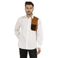 thumbnail image 1 of Bestman Chemise en Coton Unie à Boutons pour Homme à Manches Longues Tenue Formelle, 1 of 7