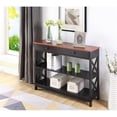 thumbnail image 1 of Convenience Concepts Oxford One-Drawer Console Table in Cherry and Black Wood, 1 of 10