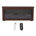 thumbnail image 2 of Fireplace Essential Oil Diffuser,180ml Wood Grain Ultrasonic Humidifier, 7 - Color LED Mood Light, Auto Shut - Off & Quiet Aromatherapy Diffuser for Home, Bedroom, Office, 2 of 7