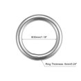 thumbnail image 2 of Unique Bargains 316 Stainless Steel Round Ring 30mm ID 6mm Thick 3 Pack, 2 of 5