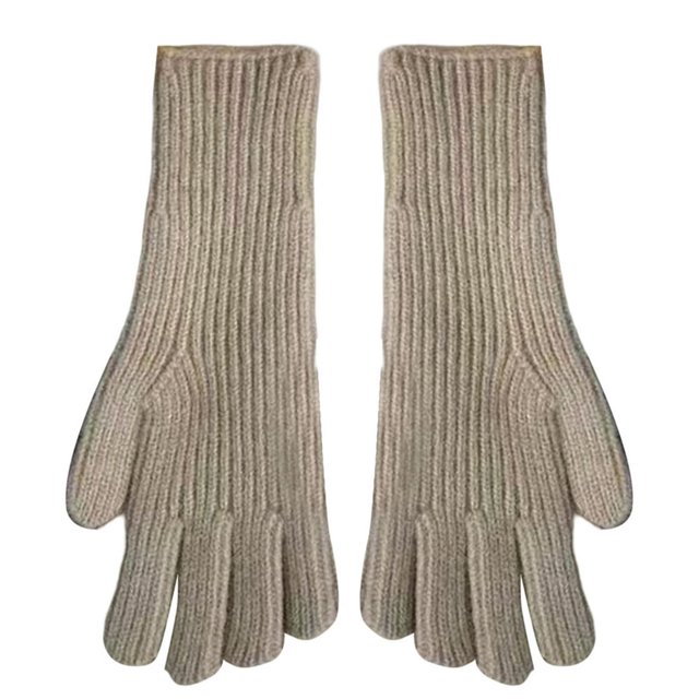 MesaSe 1 Pair Women Gloves Knitted 2-Fingerless Touchscreen Stretchy Soft Wrist Hands Protection Solid Color Winter Thermal Women Motorcycle Riding Gloves for Outdoor
