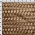 thumbnail image 4 of oneOone Rayon Brown Fabric Circus Fabric For Sewing Printed Craft Fabric By The Yard 56 Inch Wide, 4 of 5