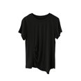 thumbnail image 1 of Birdeem Womens Round Neck Not Irregular Solid Color Short Sleeved Loose T-Shirt Short Sleeved Round Neck Top/Shirt, 1 of 12