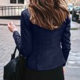 thumbnail image 4 of CEHVOM Women Long Sleeve Open Front Short Cardigan Short Suit Jacket Coat Top, 4 of 8