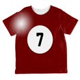 thumbnail image 1 of Halloween Billiard Pool Ball Seven Costume Toddler T Shirt, 1 of 1
