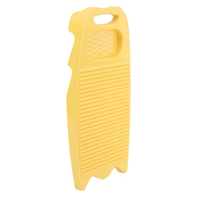 Hand Washboard Plastic Laundry Wash Board with Soap Holder Household Washing Board Yellow