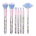 thumbnail image 1 of 7 Pcs Shiny Crystal Glitter Acrylic Handle Nylon Hair Makeup Tool, 1 of 2