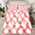 thumbnail image 2 of Erosebridal Bowknot Bed Sheets Set Full Size, Princess Bow Bed Sheets Full, Cartoon Ribbon Decor, 4-Piece, 2 of 7