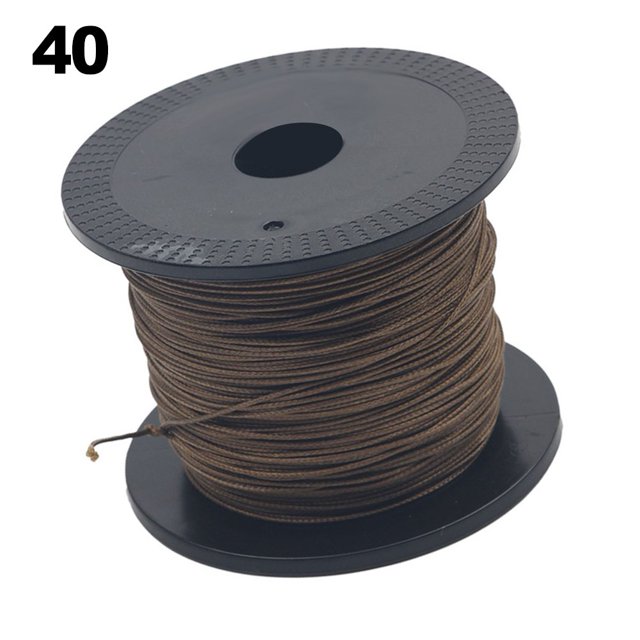 100M Bold for Braided Fishing Line 8 Strands Nylon Brown Core-wrapped