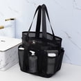 thumbnail image 1 of Home Textile Storage Optimized Mesh Shower Caddy for College Dorms with Expanded Pockets and Handles Portable Tote Bag for Toiletries Bathroom Camping and Travel, 1 of 3
