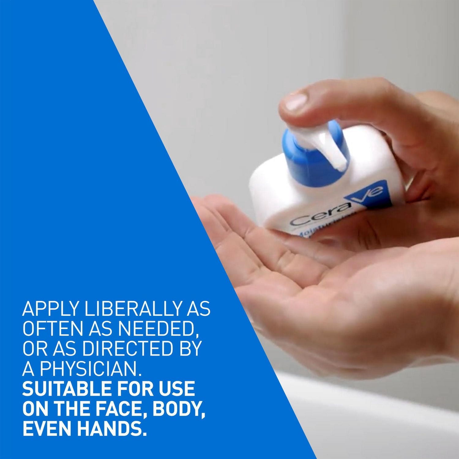CeraVe Lotion Hydratante Quotidienne, Lotion Légère pour Visage et Corps avec Céramides, 562 ml