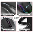thumbnail image 4 of transemion Game Mouse Professional 10 Buttons RGB with Colorful Light Mouses Practical Black Accessories Home Office Gamer, 4 of 7