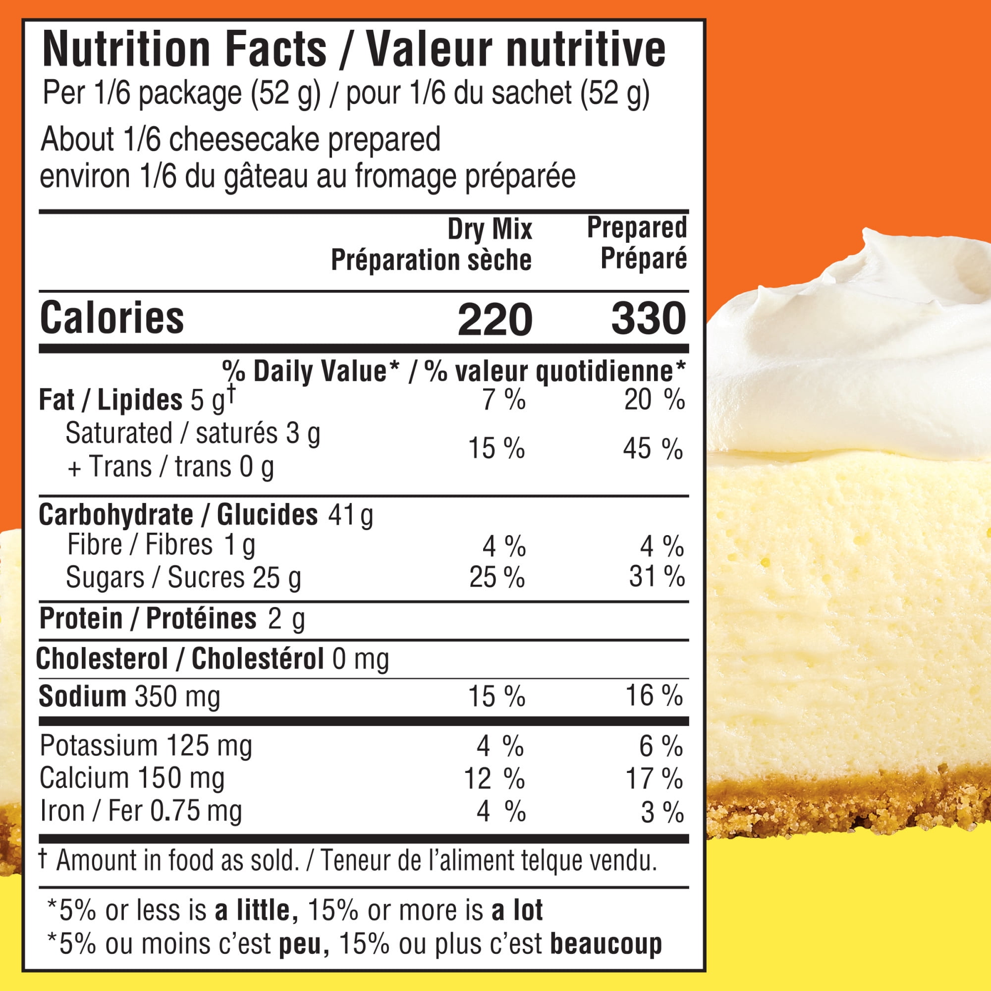 Préparation Pour Dessert Gâteau Au Fromage Authentique Avec Préparations Pour La Garniture Et La Croûte, Boîte