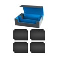 thumbnail image 3 of MERIGLARE Boîte Organisatrice pour Jeu de Cartes en Cuir PU, Résistante à l'Usure, Contenant pour Cartes à Jouer, Bleu, 3 of 9