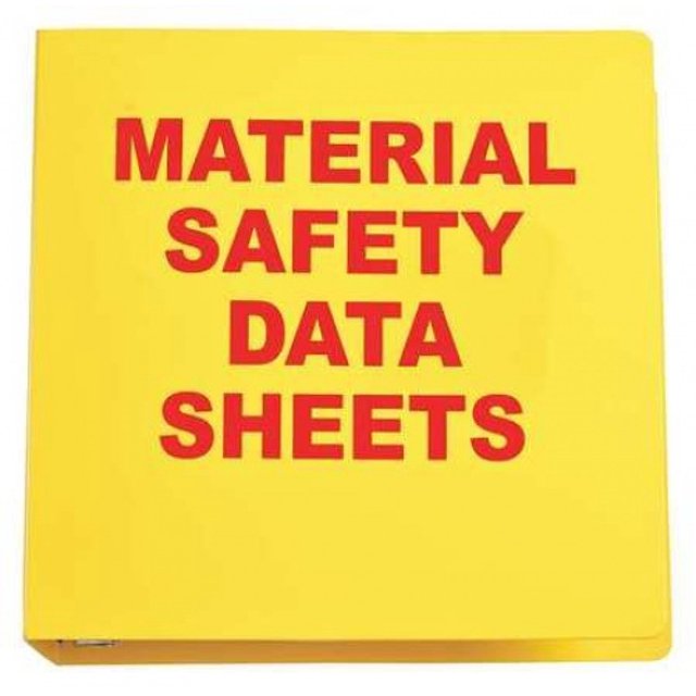 BRADY BR824A Binder, Material Safety Data Sheets