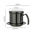 thumbnail image 1 of Bgsha Vietnamese Coffee Filter Mesh Drip Stainless Steel Coffee Maker Moka Dripper Pot, 1 of 8