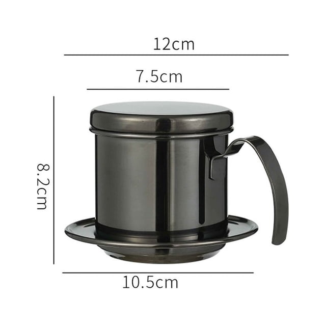 Bgsha Vietnamese Coffee Filter Mesh Drip Stainless Steel Coffee Maker Moka Dripper Pot
