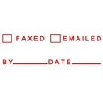 thumbnail image 1 of Printtoo Faxed Emailed Self Inking Rubber Stamp Pre-Inked Office Stamp- Home Office Business Stationery, 47 x 20 mm Red, 1 of 7