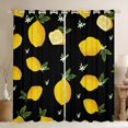 thumbnail image 1 of Erosebridal Rideaux Tropicaux Citron pour Salon, Rideaux et Draperies Fruits de Saison Estivale (52x84), Jaune Vert, 1 of 5