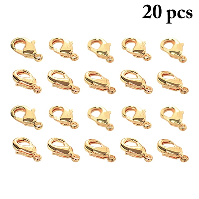 Coofit 20PCS Lobster Clasps DIY Lobster Claw Clasps Jewelry Making Findings