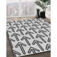 thumbnail image 3 of Ahgly Company Tapis d'Intérieur Lavable à la Machine, Carré, Transitionnel, Gris Platine, Tapis de Zone, 3 Pieds Carré, 3 of 7