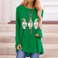 thumbnail image 2 of QIPOPIQ T-Shirts à Manches Longues pour Femmes à Col Rond T-Shirts de la Saint-Patrick Tunique T-Shirt Imprimé Shamrock T-Shirt Vert Lucky T-Shirts de la Saint-Patrick T-Shirt à Col Rond Chemises de Fête Offres, 2 of 5