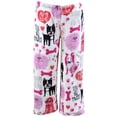 thumbnail image 1 of Up Past 8 Girls' Pajama Pants Fuzzy Plush Sleepwear Fun Pants, 1 of 1