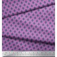 thumbnail image 2 of Soimoi Cotton Duck Fabric Geometric Scale Design,Floral & Ogee Damask Print Fabric by the Yard 42 Inch Wide, 2 of 4