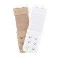 thumbnail image 1 of INSPIRE CHIC Women's Elastic Bra Hook Extensions 3 Rows 2 Pcs Apricot 3 and White, 1 of 6