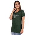 thumbnail image 3 of Inkdotpot T-Shirt Engagée AF Mariée T-Shirts Enterrement de Vie de Jeune Fille T-Shirt de Mariée T-Shirt de Mariage, 3 of 8