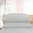 thumbnail image 3 of PiccoCasa 3 Pieces Microfiber Soft Breathable Duvet Cover Set Light Gray Full, 3 of 7