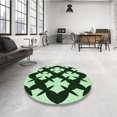 thumbnail image 4 of Ahgly Tapis Rectangulaire Lavable en Machine Intérieur Transitionnel Vert Forêt Foncé, 5 Pieds x 7 Pieds, 4 of 7