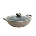 thumbnail image 1 of Meyer Enameled Cast Iron Kadai with Lid, 26cm, Induction Cooktop Compatible, 1 of 8
