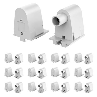 (4-Pairs) Single Pin FA8 Tombstone - Non-Shunted T8/T10/T12 LED Socket Lampholder Base Holder for 8FT Fluorescent Tube Light, Retrofiting Bulbs Fixtures, Flameresistant Plunger, UL Listed