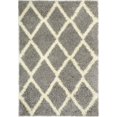 thumbnail image 1 of Ladole Rugs Grey Cream Indoor Solid Plain Shag Soft Area Rug Mat Carpet Runner for Living Bed room Entry way Patio Small Medium Large Non Slip Skid Size 3x5. 4x6 5 x 8 7 x 10, 9 by 12 11 feet ft, 1 of 5