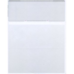 250 Computer Check Paper Compatible avec QuickBooks - Papier de contrôle des stocks en blanc - Vérifiez sur le dessus (Pincestripe platine)