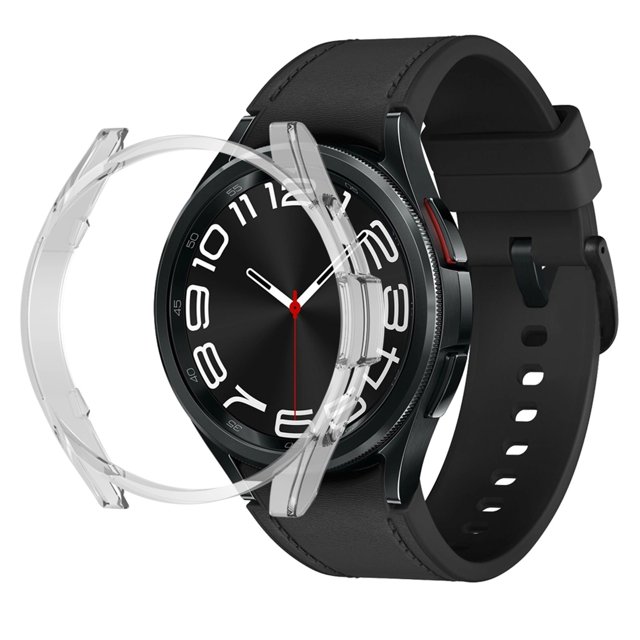 WIFKLSIIPG Compatible avec Samsung Galaxy Watch6 Classic 47mm Étui de Protection Demi-Pack PC Étui Creux Accessoires de Montre