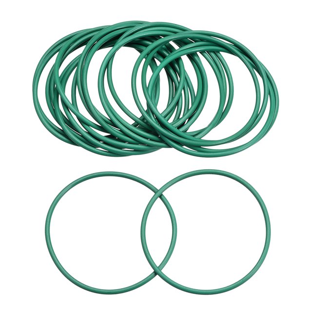 Fluorine Rubber O Rings 37mm OD, 34mm Inner Diameter, 1.5mm Width, Seal Gasket Green 20Pcs