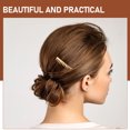 thumbnail image 4 of 4pcs Teeth Hair Comb Hair Side Combs Flexible Hair Comb Metal Wedding Veil Combs, 4 of 7