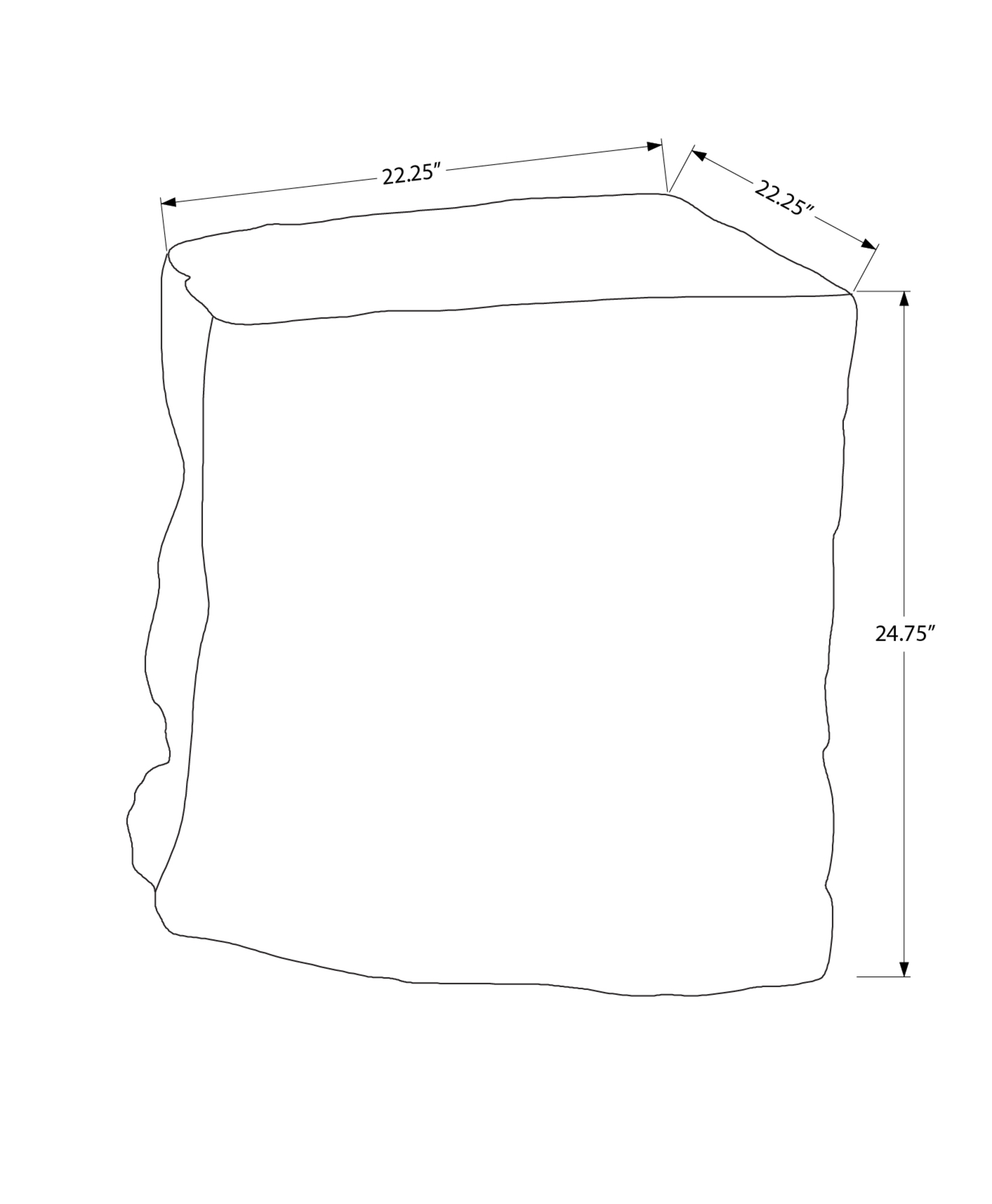 Monarch Specialties - Table D'Appoint, 25"H, Intérieur Ou Extérieur, Table D'Appoint, Table De Nuit, Bout, Chambre À Coucher, Salon, Blanc, Contemporain, Moderne