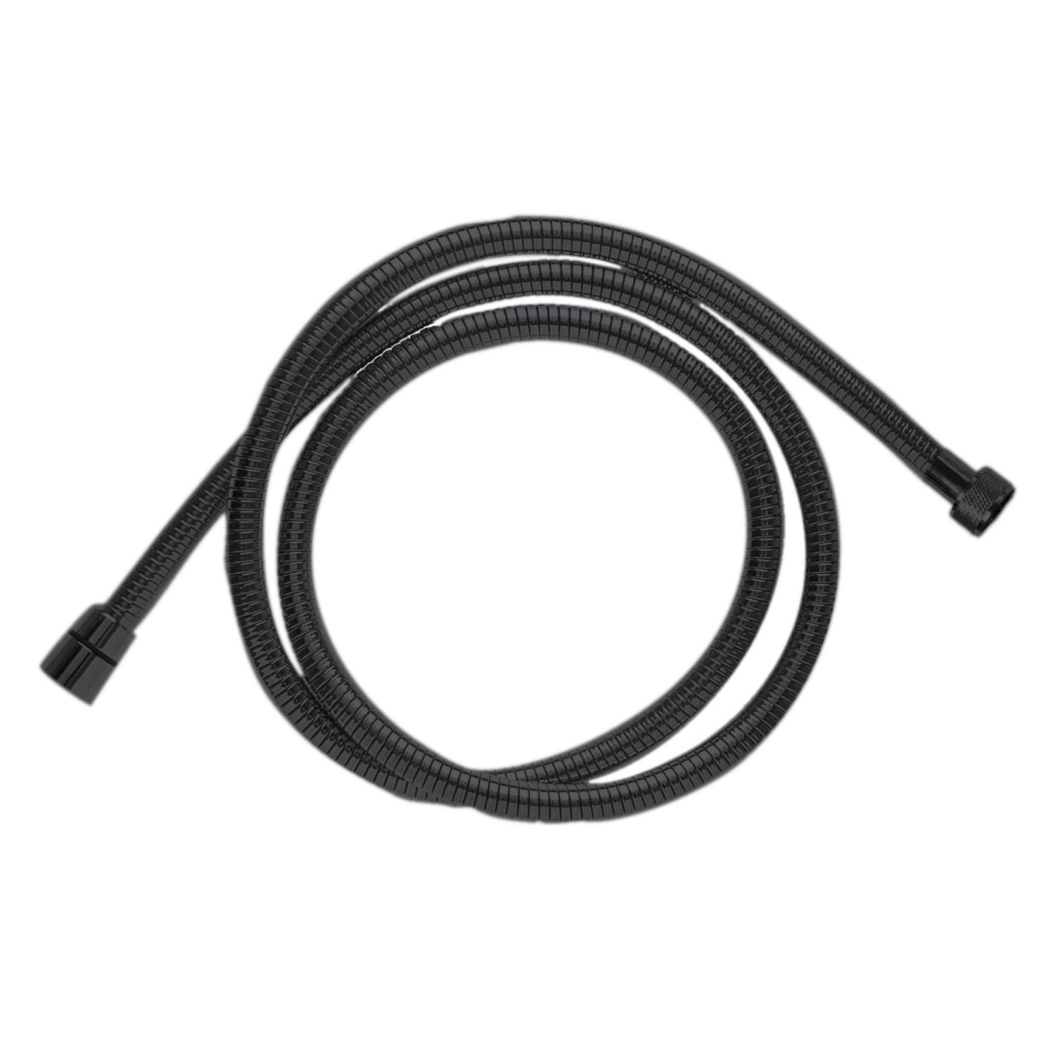 Le boyau extensible et flexible d'akuaplus® de 59 po (1.5m) en acier inoxydable fini noir mat.