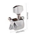 thumbnail image 5 of serony 6 Pieces Guitar Half Sealed Machine Head Tuning Pegs Guitars Tuner Knobs Stringed Instrument Repair Replacing Parts Accessory 6 Right, 5 of 5