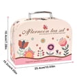 thumbnail image 2 of Girls Tea Set Toy Pink Plastic 10.2X4.33X7.87In Simulation Dessert Cake Pretend Play Kitchenware Gift For Little Kids, 2 of 8